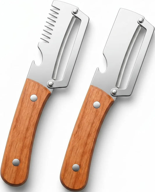 This is multifunctional 3 in 1 stainless steel vegetable peeler