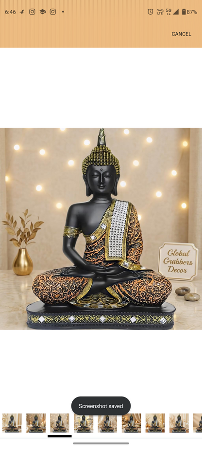 Meditating sitting buddha